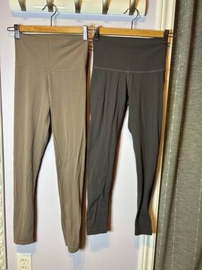 TNA High-Waist Leggings Duo in Taupe and Black